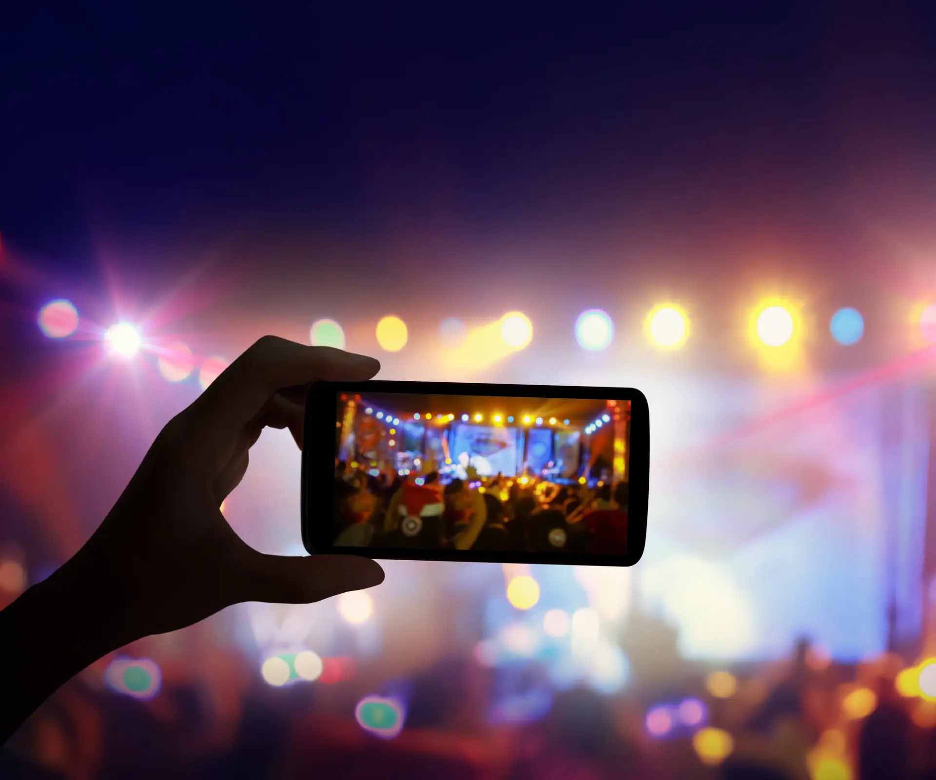 phone recording music performance